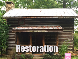 Historic Log Cabin Restoration  Swain County, North Carolina
