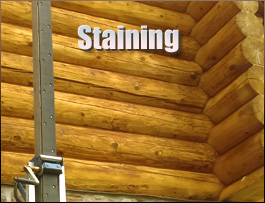  Swain County, North Carolina Log Home Staining